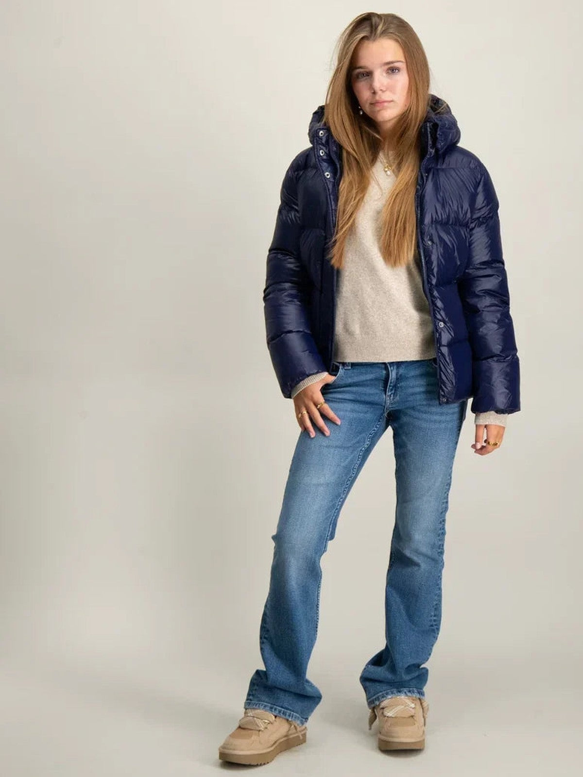 BELORA Alice puffer jacket full look