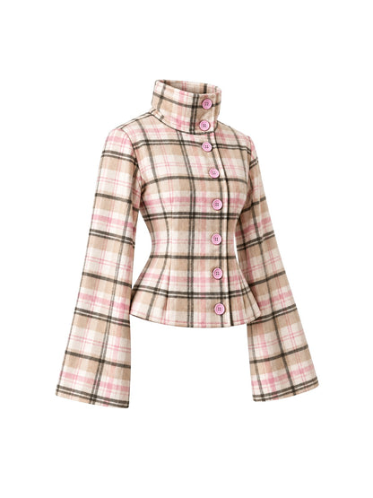 BELORA Clémence plaid jacket – side