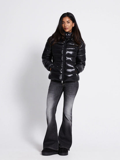 BELORA Emma puffer jacket black full look
