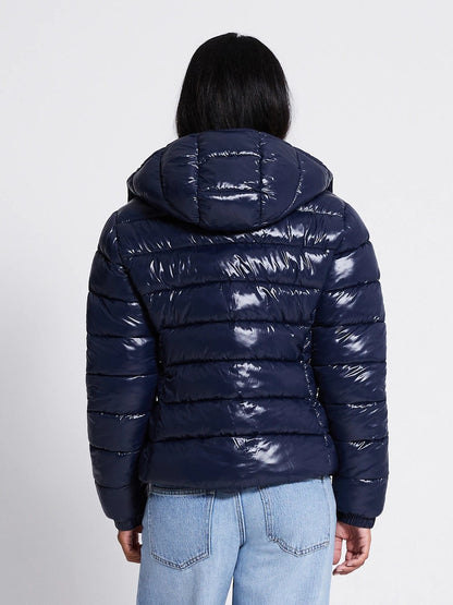BELORA Emma puffer jacket navy back view