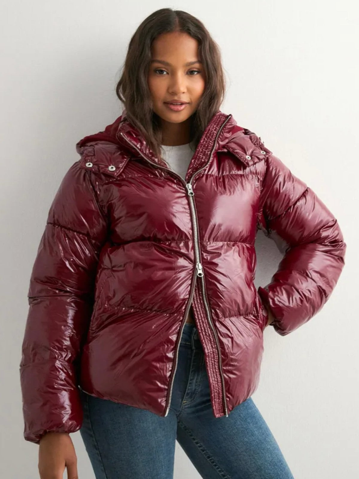 BELORA Iris glossy puffer jacket
