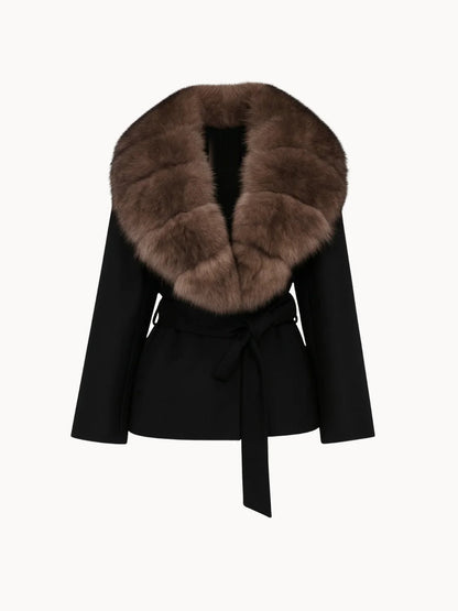 BELORA Margaux coat in black